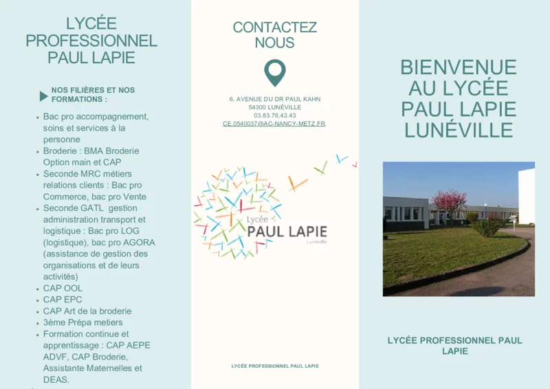 Triptyque élève n°3 — Présentation du Lycée Paul Lapie