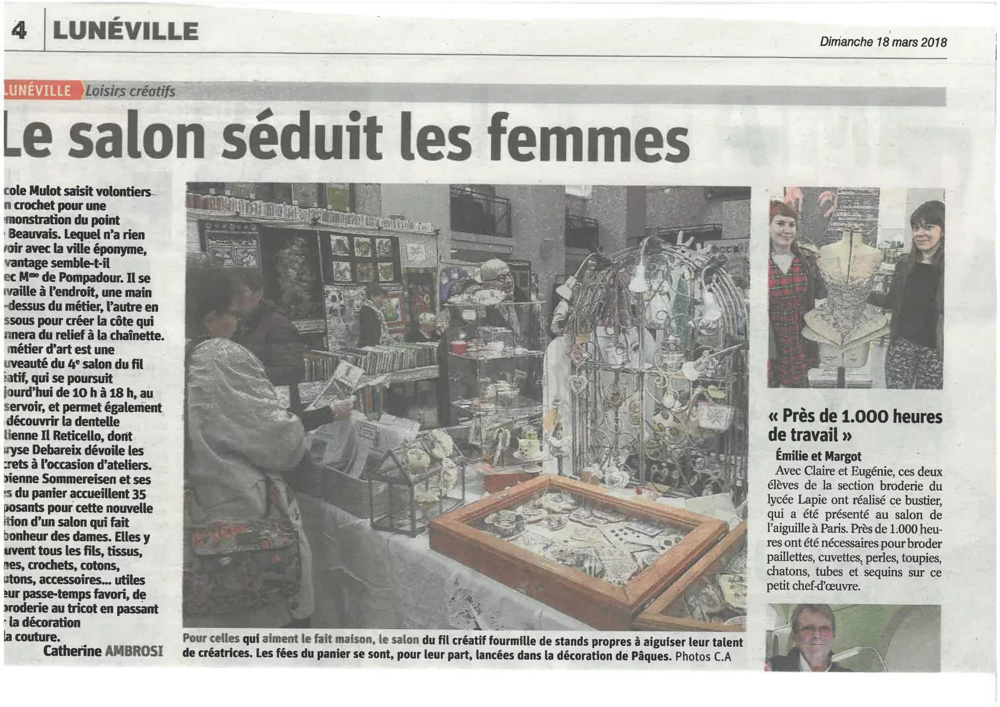 Salon du fil créatif de Lunéville