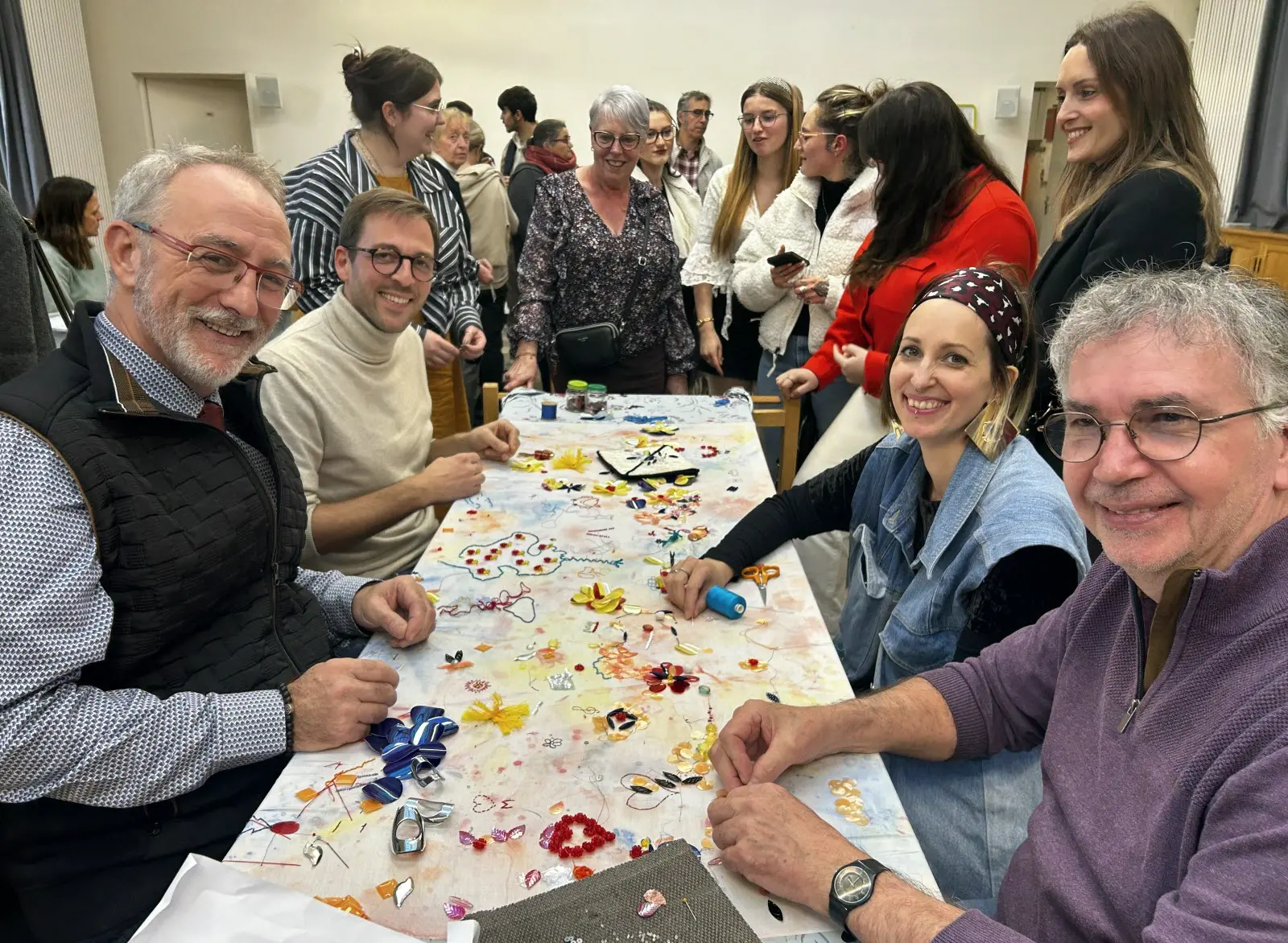 Atelier broderie de Lunéville lycée Paul Lapie